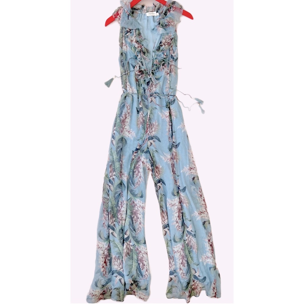 Zimmermann Winsome ruffle silk flowy romper/ jumpsuit size 0